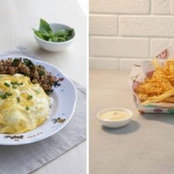 มุนิน ฟรายด์เขย่า+ข้าวไข่ข้น