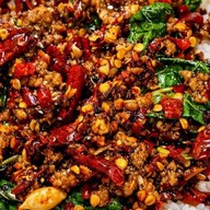 กะเพราคุณเพ็ช(กะเพราพริกแห้งโคตรเผ็ช)ลดโซเดียมลง -