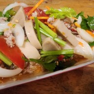 เมนูของร้าน เฮียต้อมคั่วพริกเกลือ(หลังวัดสวนดอก)