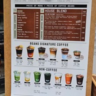 เมนู Beans Coffee Roaster สีลม