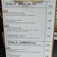 เมนู Beans Coffee Roaster สีลม