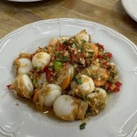 เมนูของร้าน กับข้าว ชาวประมง เลียบคลองทวีวัฒนา ศาลายา