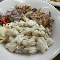 เมนูของร้าน กับข้าว ชาวประมง เลียบคลองทวีวัฒนา ศาลายา