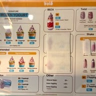 เมนู Yolé Central Ladprao