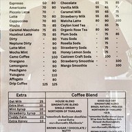 เมนู Cosmic cafe Cable Car