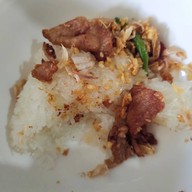 เมนูของร้าน ข้าวเหนียว + หมูทอด 25 บาท เซฟวันโก