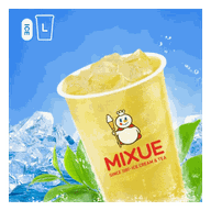 เมนูของร้าน Mixue ตลาดพานทอง Phan Thong Soi Thetsaban 8
