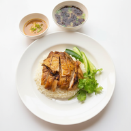 เมนู ข้าวมันไก่ หอมมัน แม่โจ้