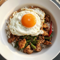 เมนู ครัวกลางซอย อาหารตามสั่ง กระเพรา-หมูกะเทียม