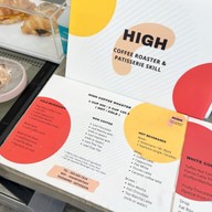 เมนู High Coffee Roaster and Patissier