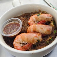 เมนูของร้าน กุ้งอบวุ้นเส้นตลาดกลางลาดสวาย