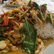 ภุมรินทร์กระเพาะปลา ซีฟู้ด ราดข้าว เจ้าเก่าจ้า