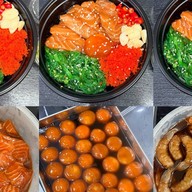 ข้าวหน้าทะเลดอง ซาชิมิ&ทะเลดอง