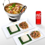 [อร่อยซ่ากับโค้ก]  ชุดคู่หูจานด่วน