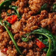 ข้าวกะเพรา&น้ำปั่นผลไม้สด สี่พระยา สาขาสี่พระยา