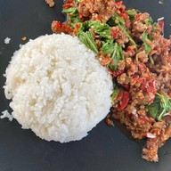 เมนูของร้าน ครัวใบขิง อาหารตามสั่ง