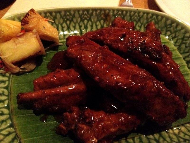 ซี่โครงหมูซอสสัปปะรด