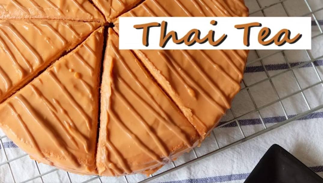 Thai tea chiffon cake เค้กหน้านิ่มชาไทย