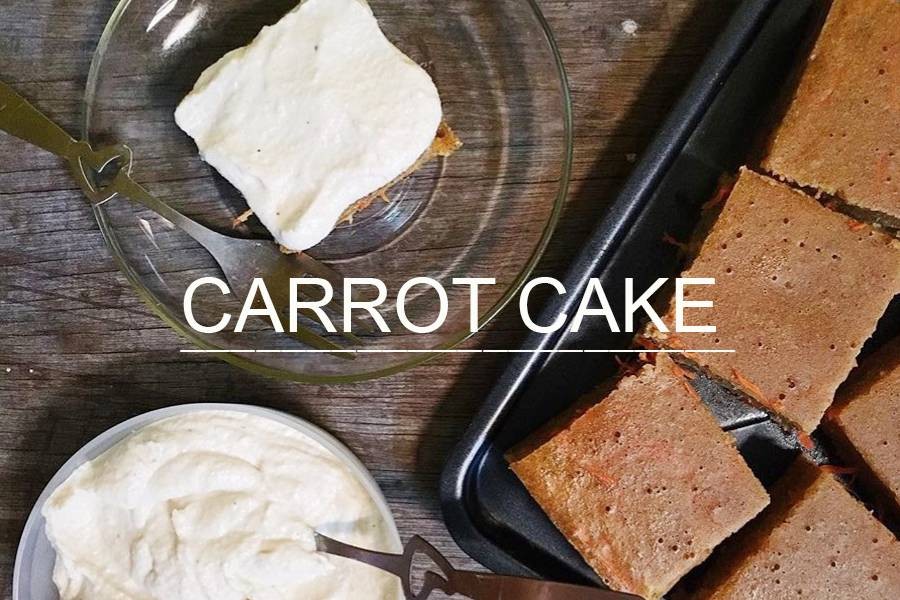 เเครอทเค้ก ( carrot cake) คลีนๆ
