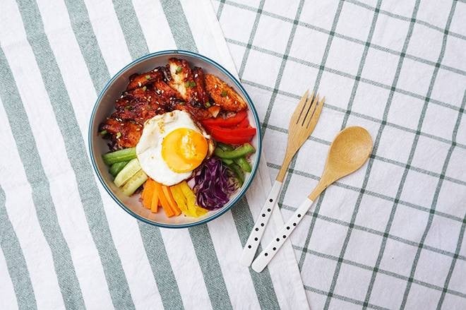 เฮลตี้ไม่หยุดกับบิบิมบับอกไก่เกาหลี 