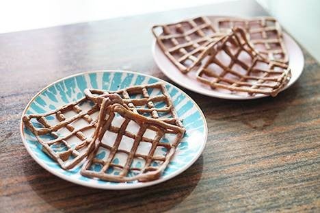 วาฟเฟิลมันม่วงกล้วยหอมสูตรเฮลตี้