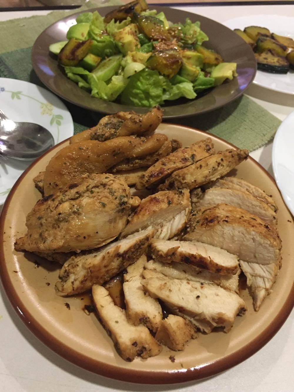 อกไก่ย่างหมักนมเครื่องเทศเนื้อนุ่ม