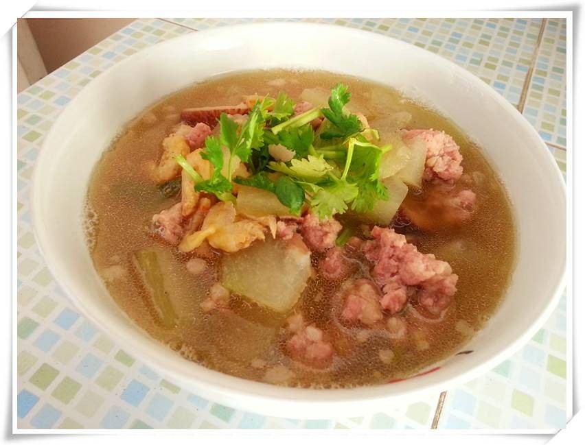 แกงจืดฟักอ่อนหมูสับ