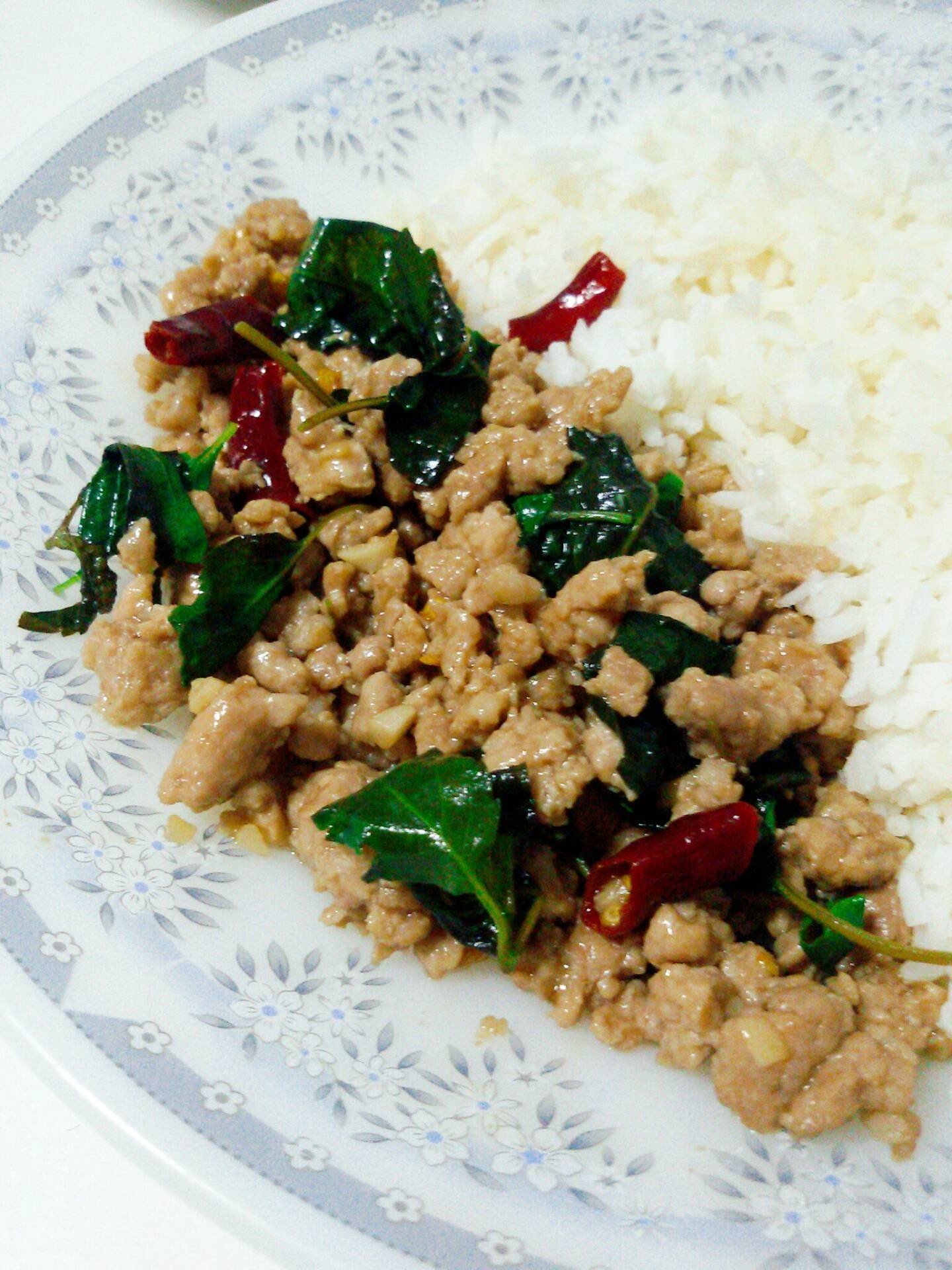 ผัดกะเพราหมูสับ