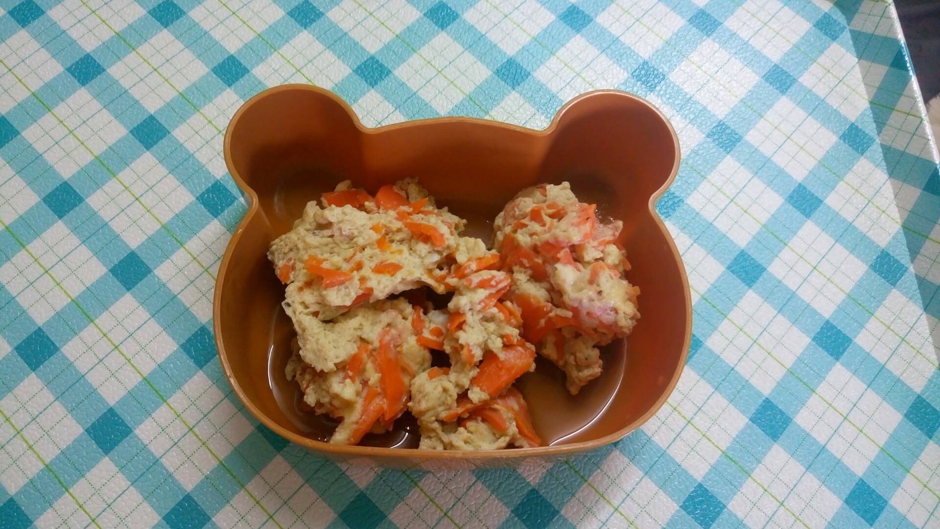 ไข่คน+ไข่ตุ๋นแครอทสูตรไมโครเวฟ