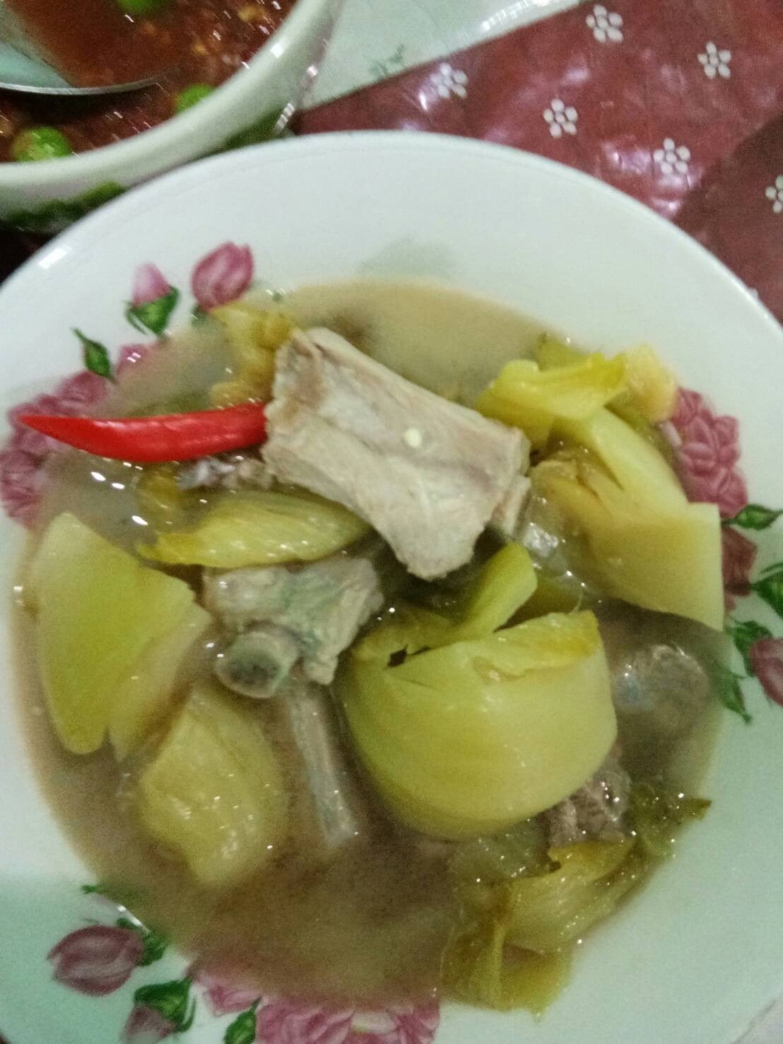 ต้มผักกาดดองกระดูกหมู