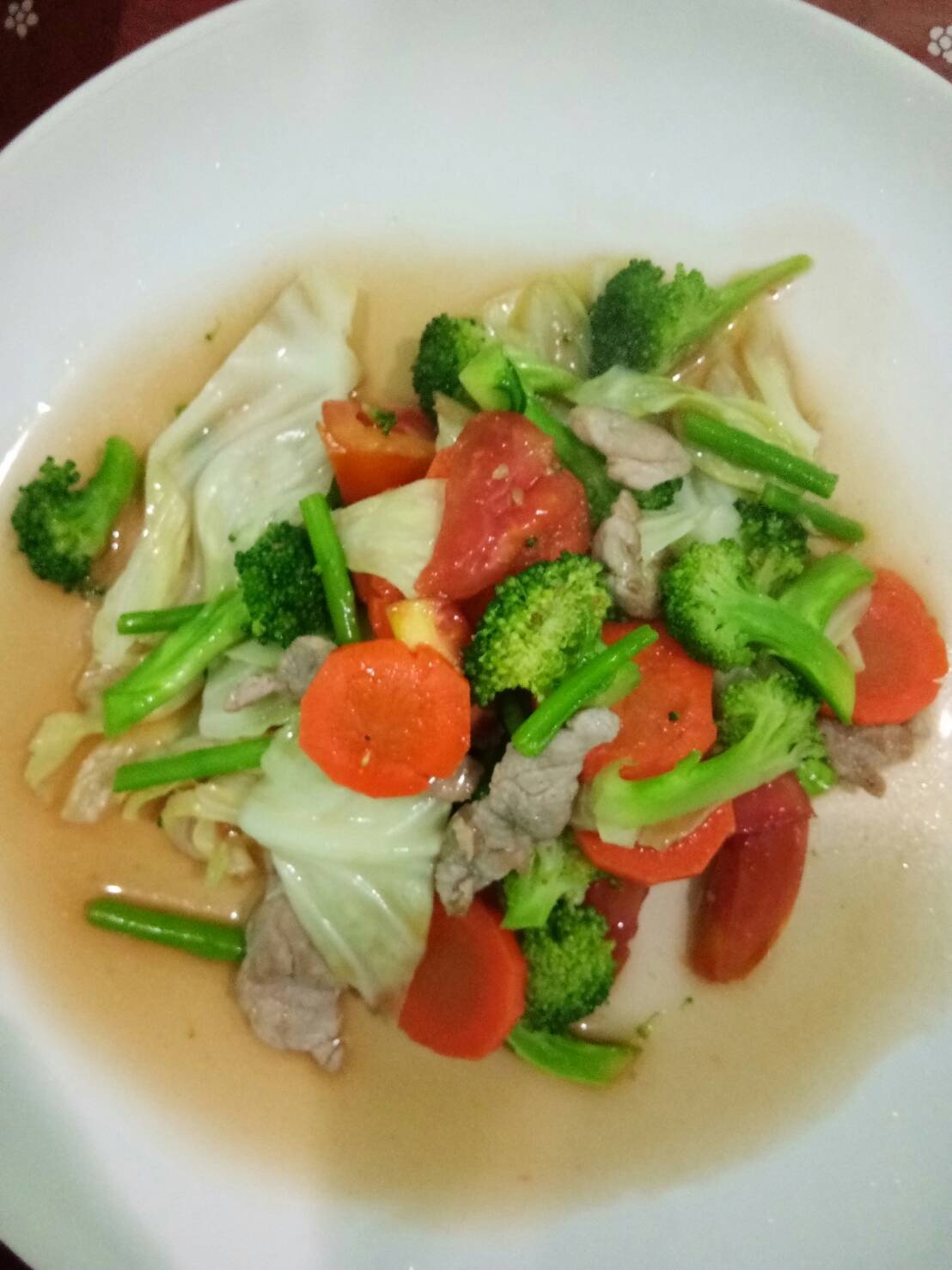 ผัดผักรวมน้ำมันหอย