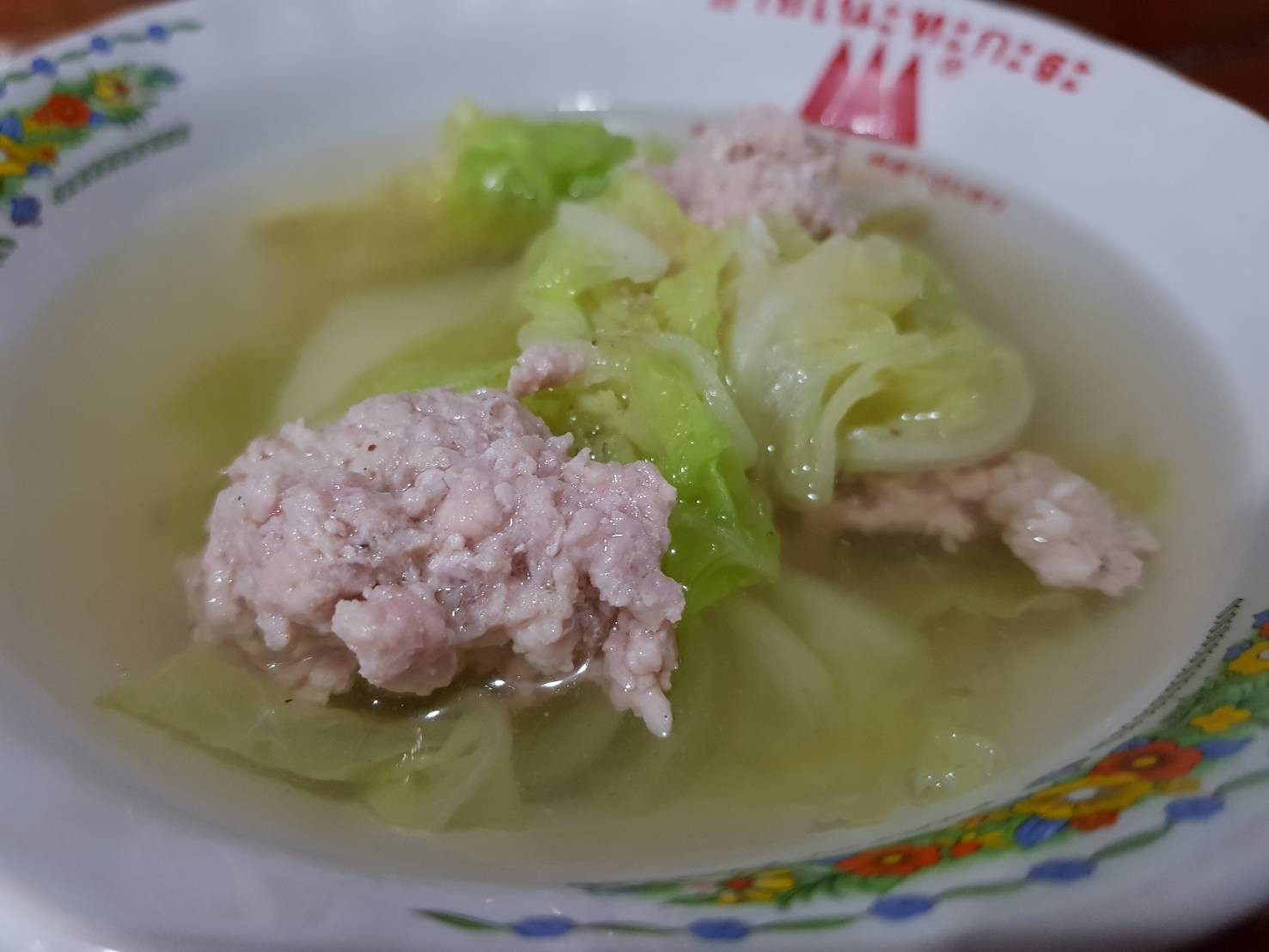 แกงจืดหมูสับผักกาดขาว