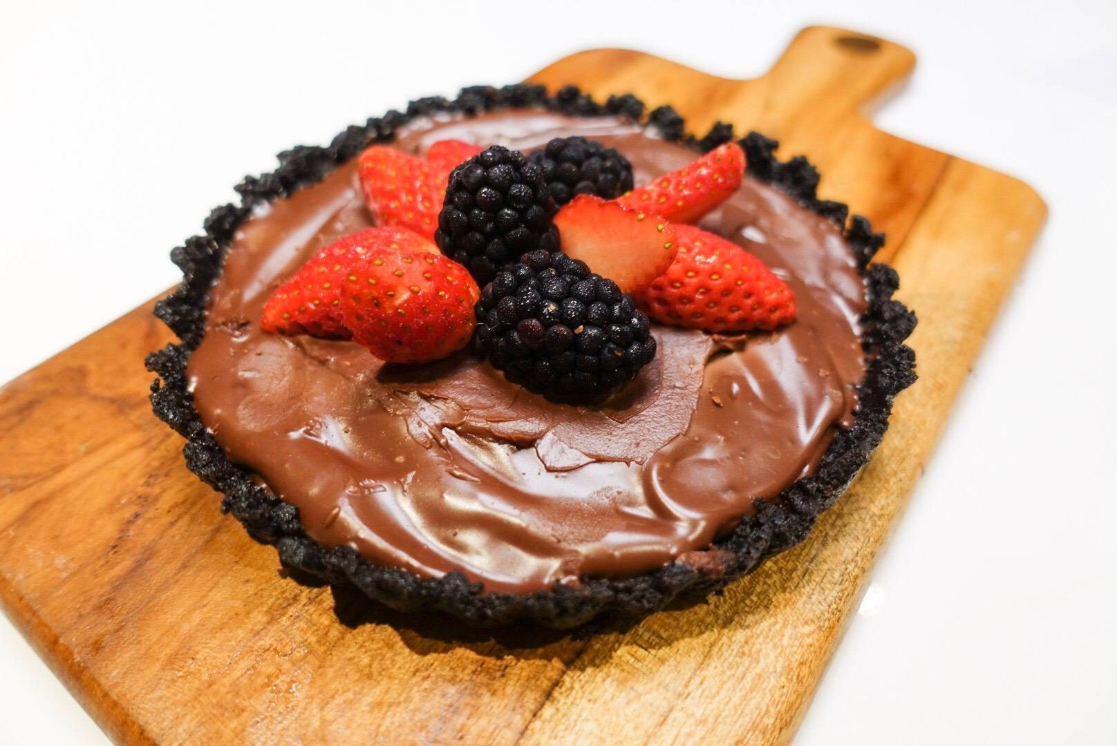 No Bake Chocolate Tart