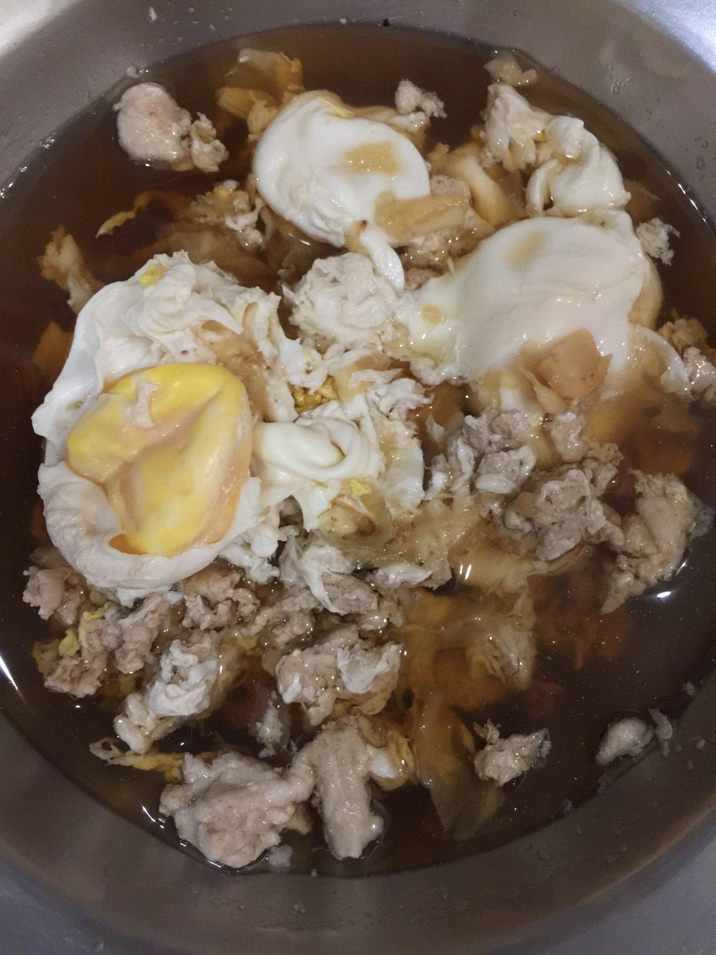 ตังฉ่ายไข่น้ำหมูบะช่อ