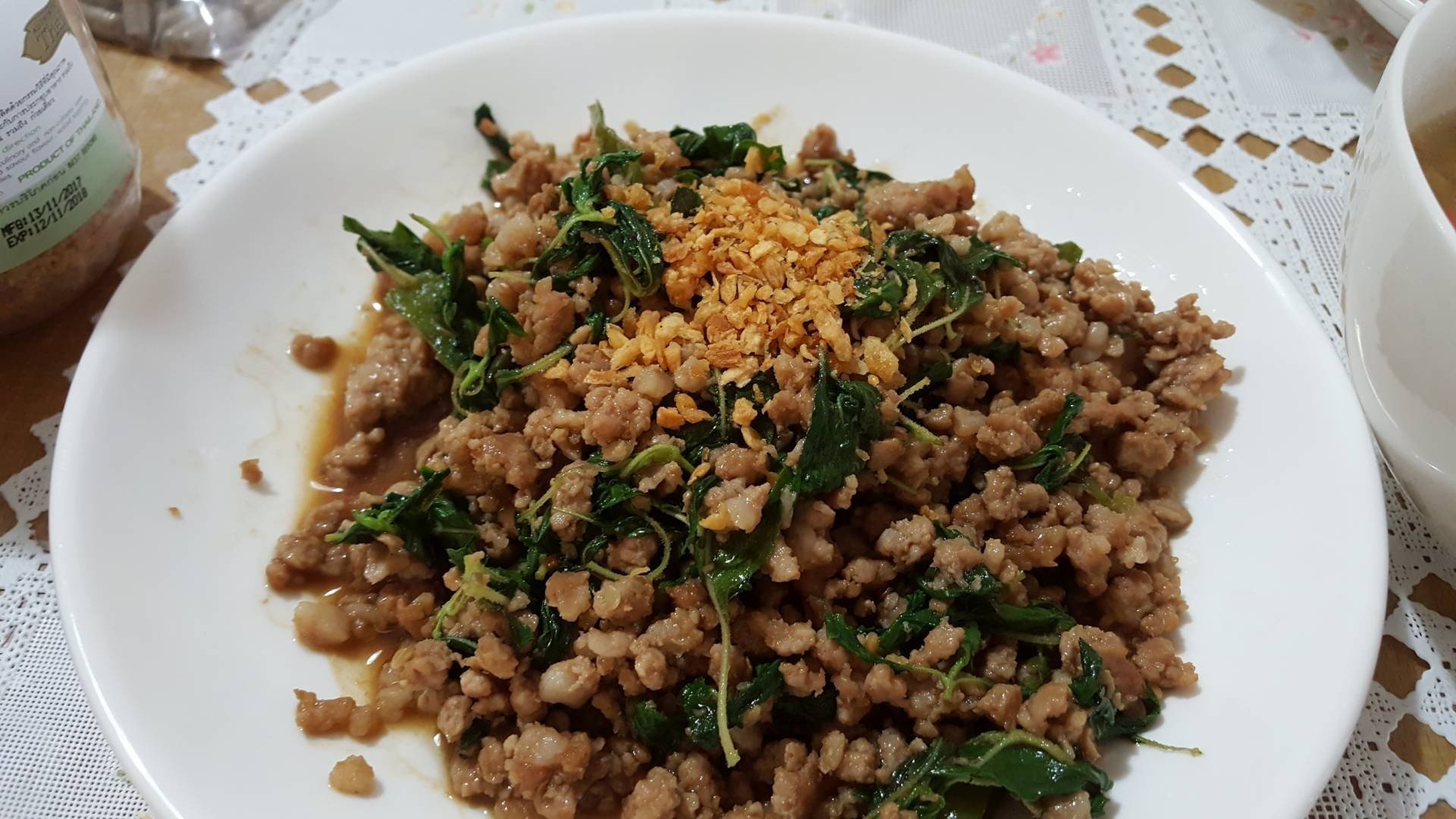 กระเพราหมูสับ สูตรดั้งเดิม