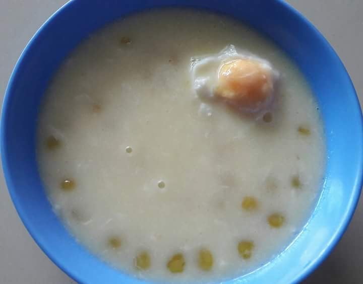 บัวลอยนมสดฟักทองไข่หวาน