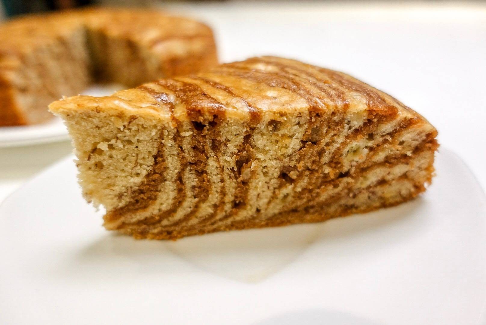 Zebra Banana Cake