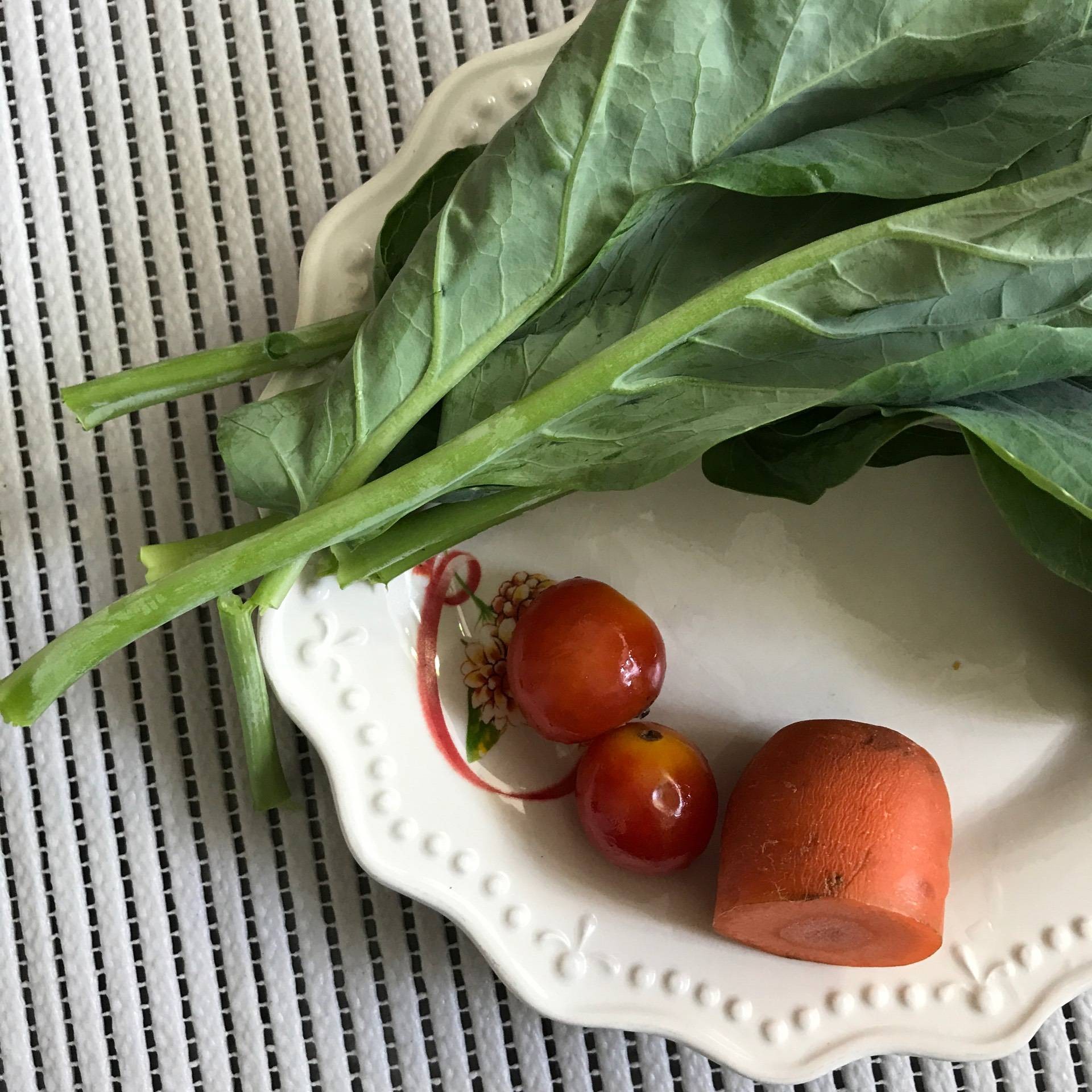 ข้าวผัดหมูใส่คะน้า