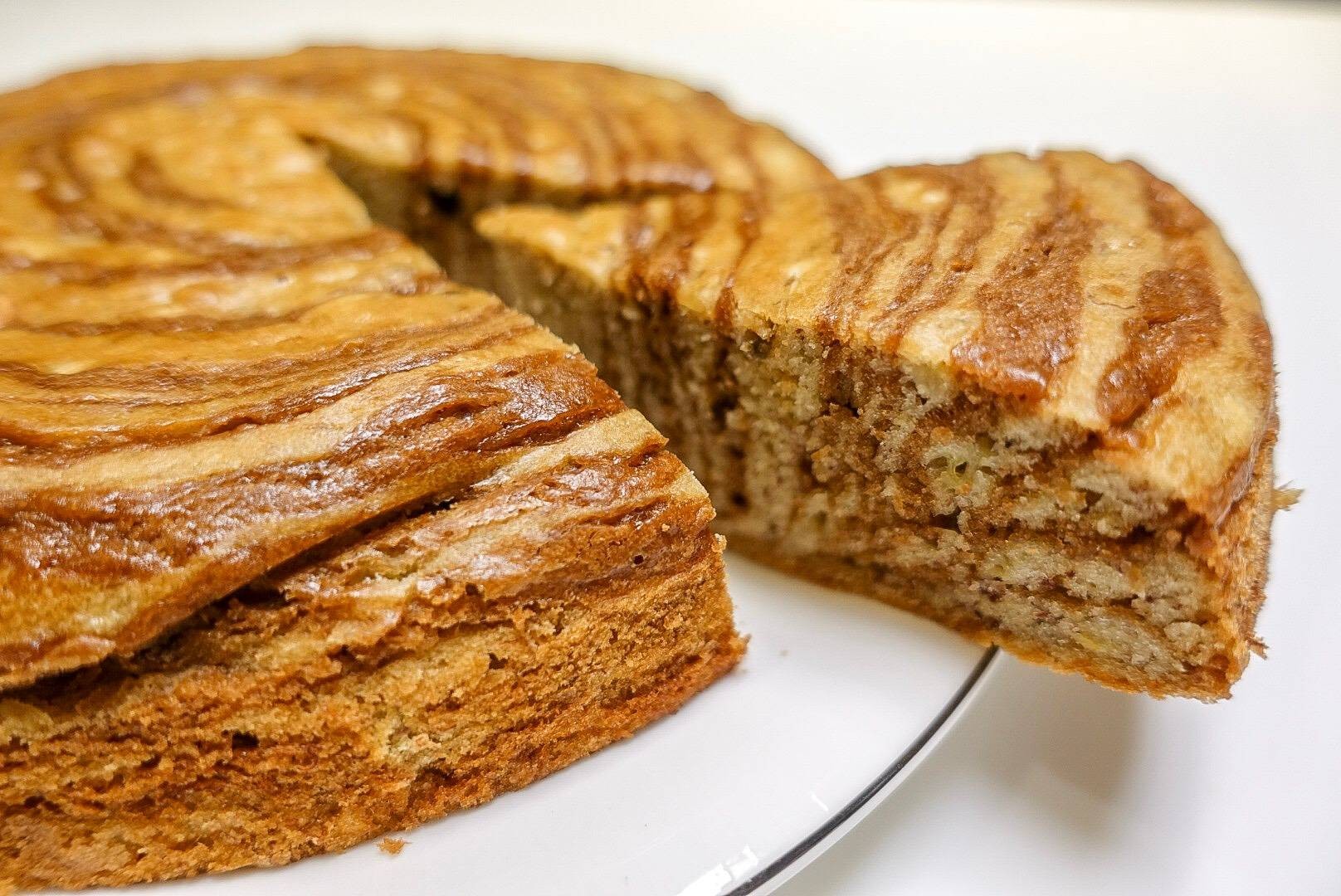 Zebra Banana Cake