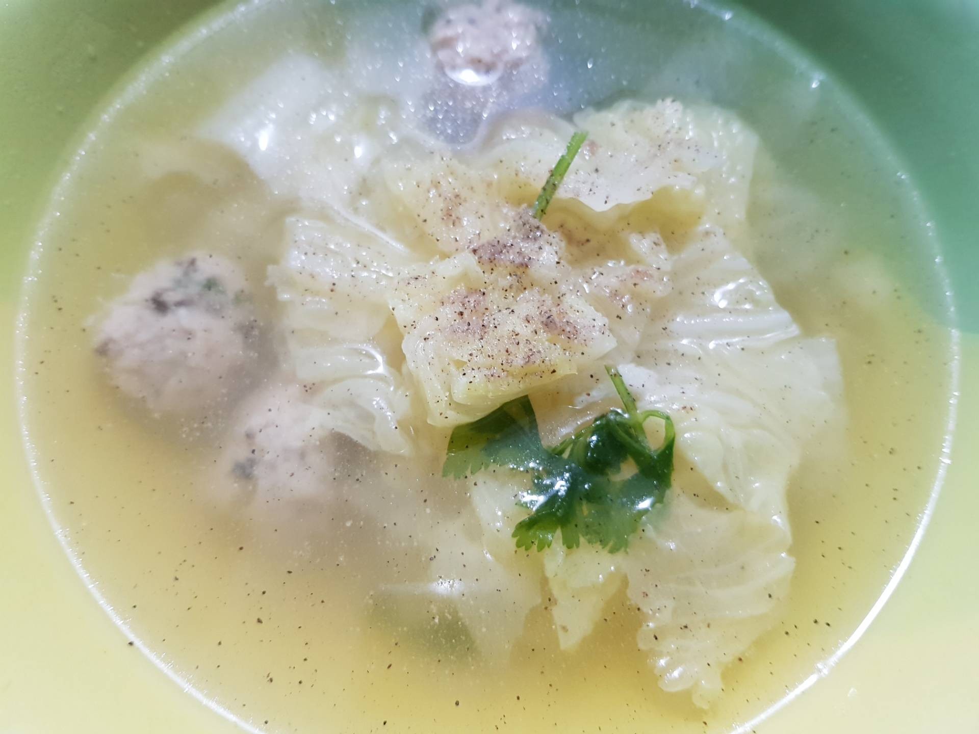 แกงจืดผักกาดขาวหมูสับทรงเครื่อง