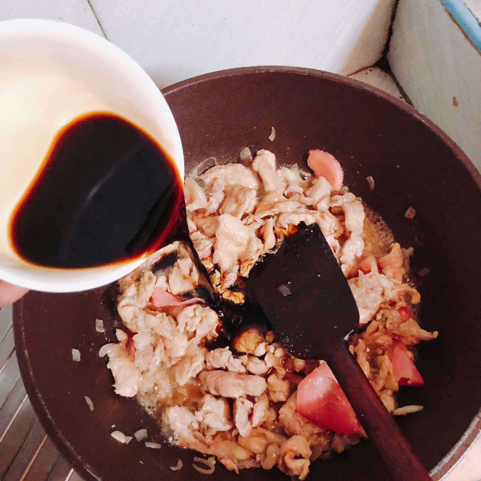ข้าวหน้าหมู+ไข่ออนเซ้น (บูตะด้ง)