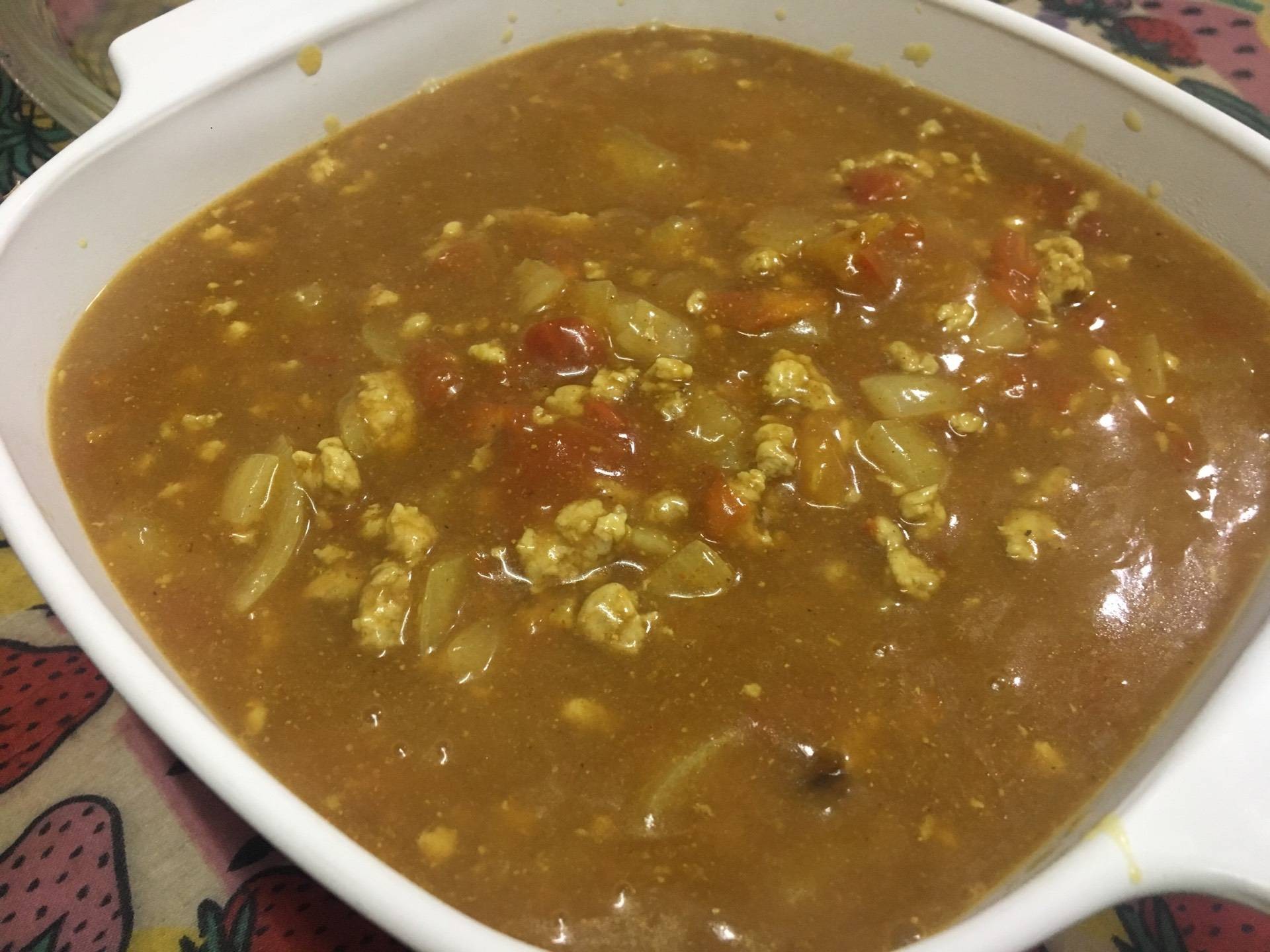 ก๋วยเตี๋ยวหมูสับผงกะหรี่