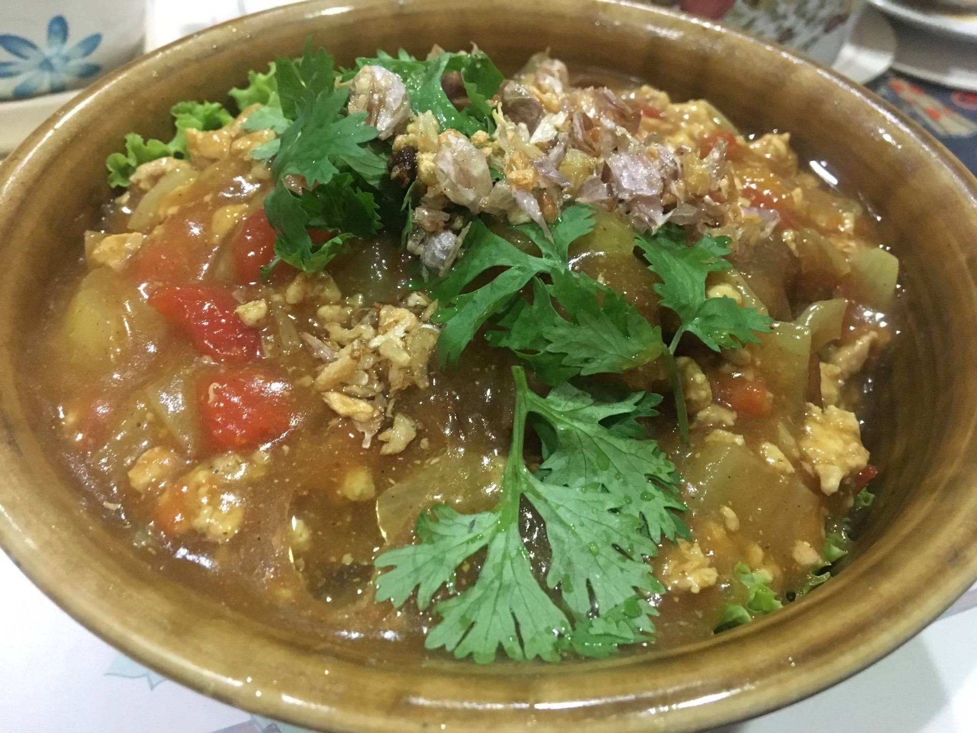 ก๋วยเตี๋ยวหมูสับผงกะหรี่