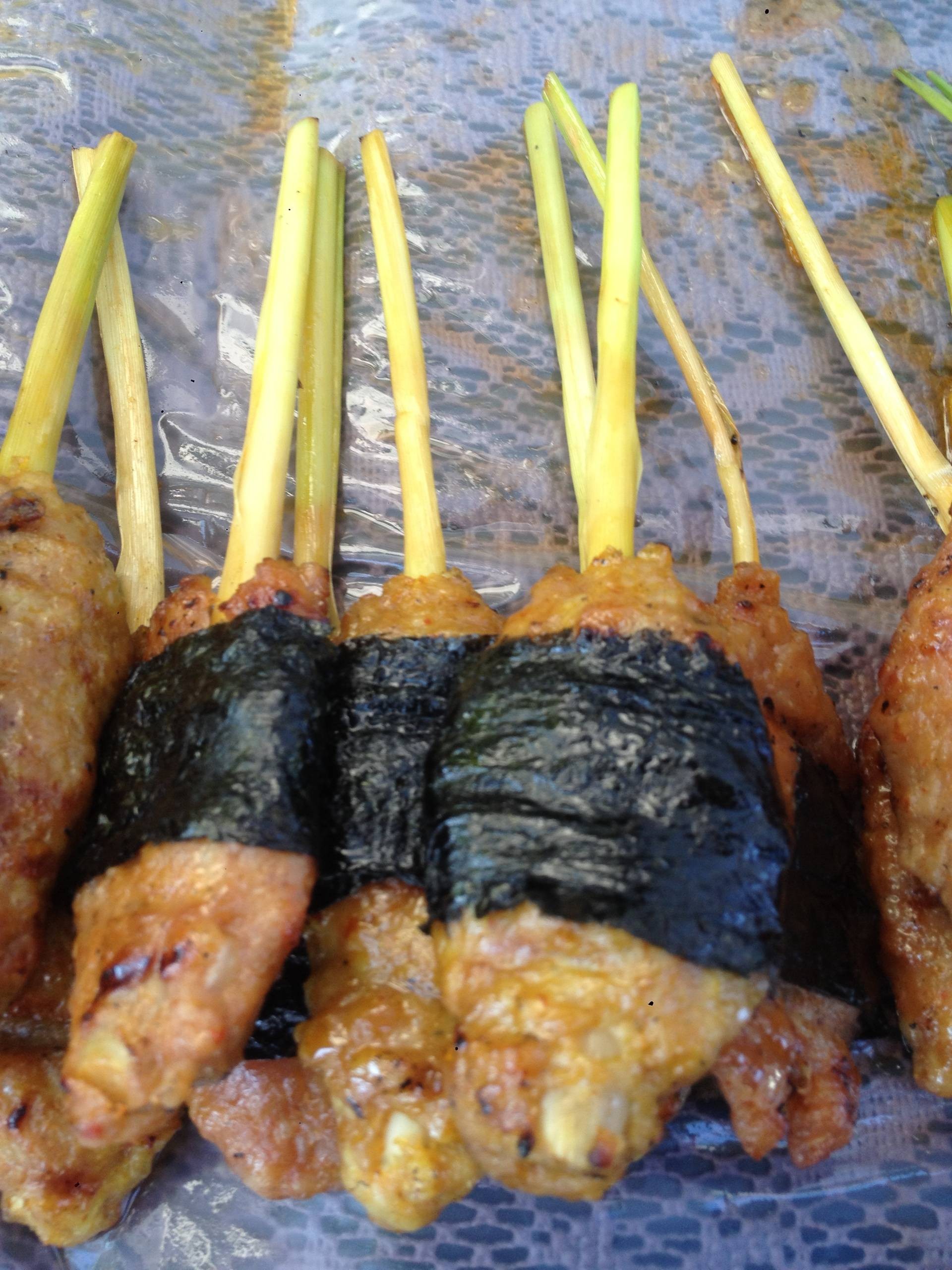 ไก่พันตะไคร้ย่าง