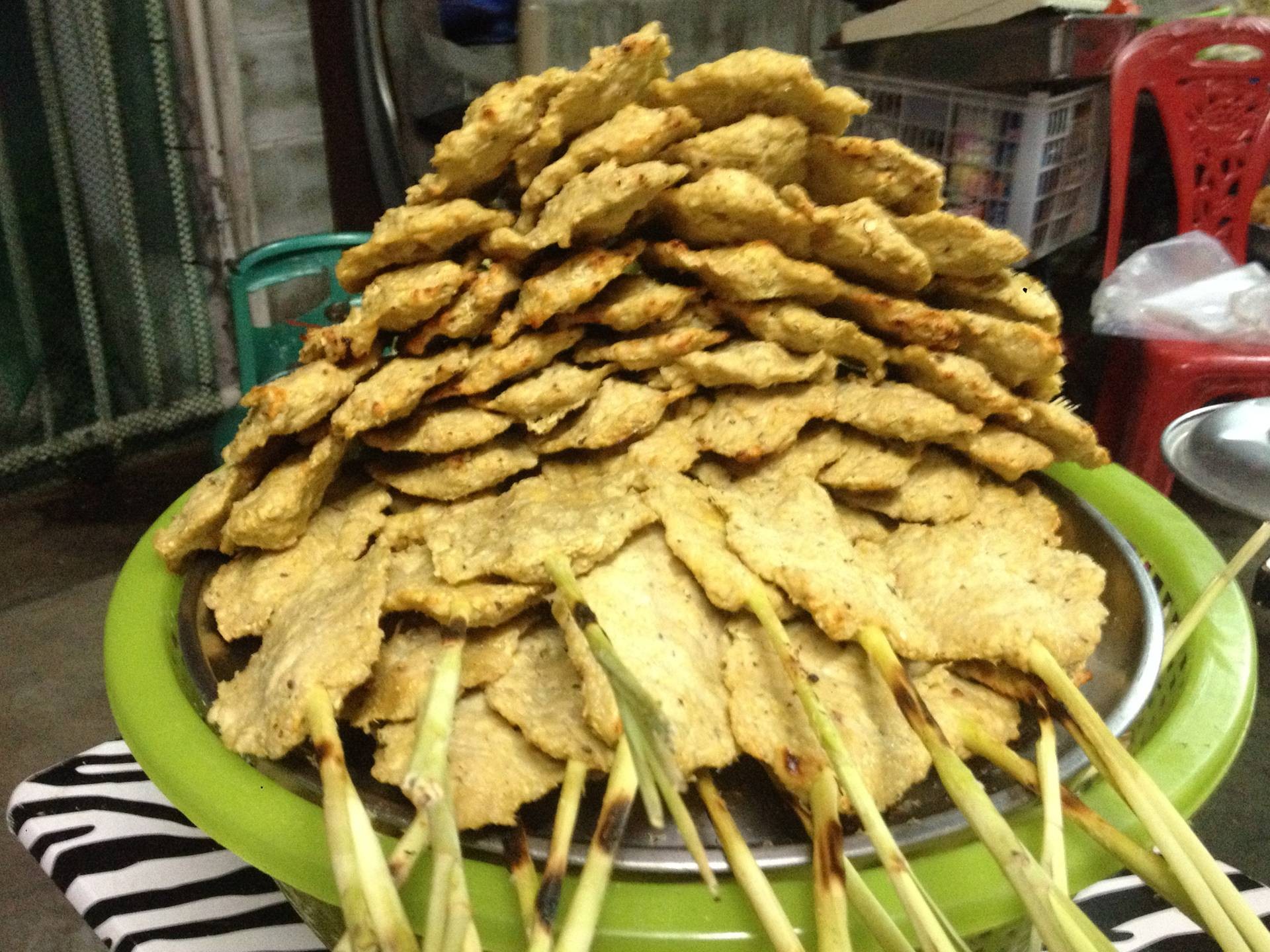 ไก่พันตะไคร้ย่าง