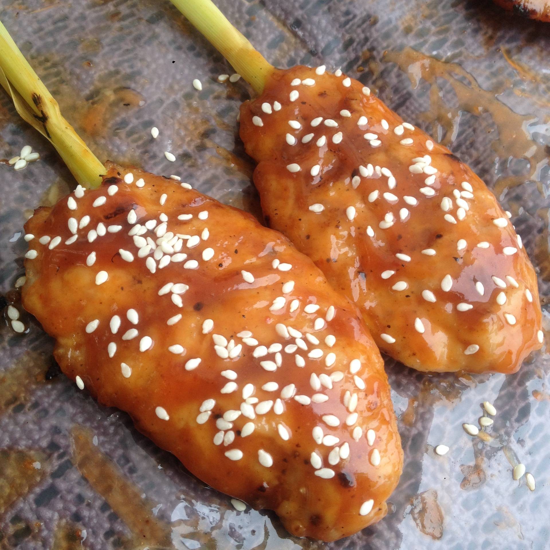 ไก่พันตะไคร้ย่าง