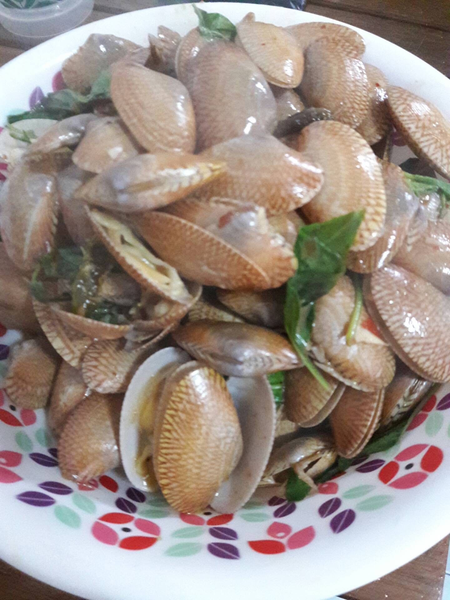 หอยลายผัดพริกเผา