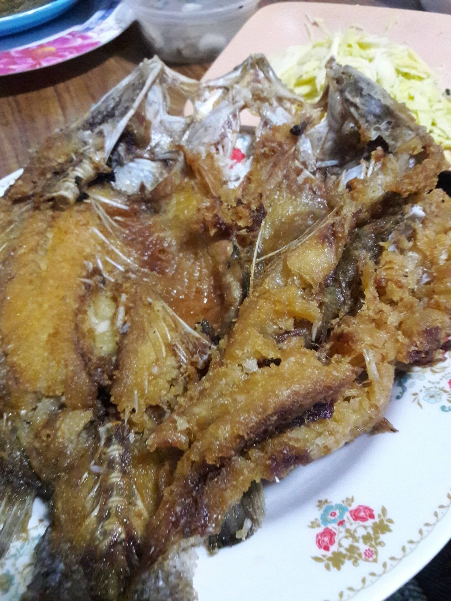 ปลากระพงทอดน้ำปลา