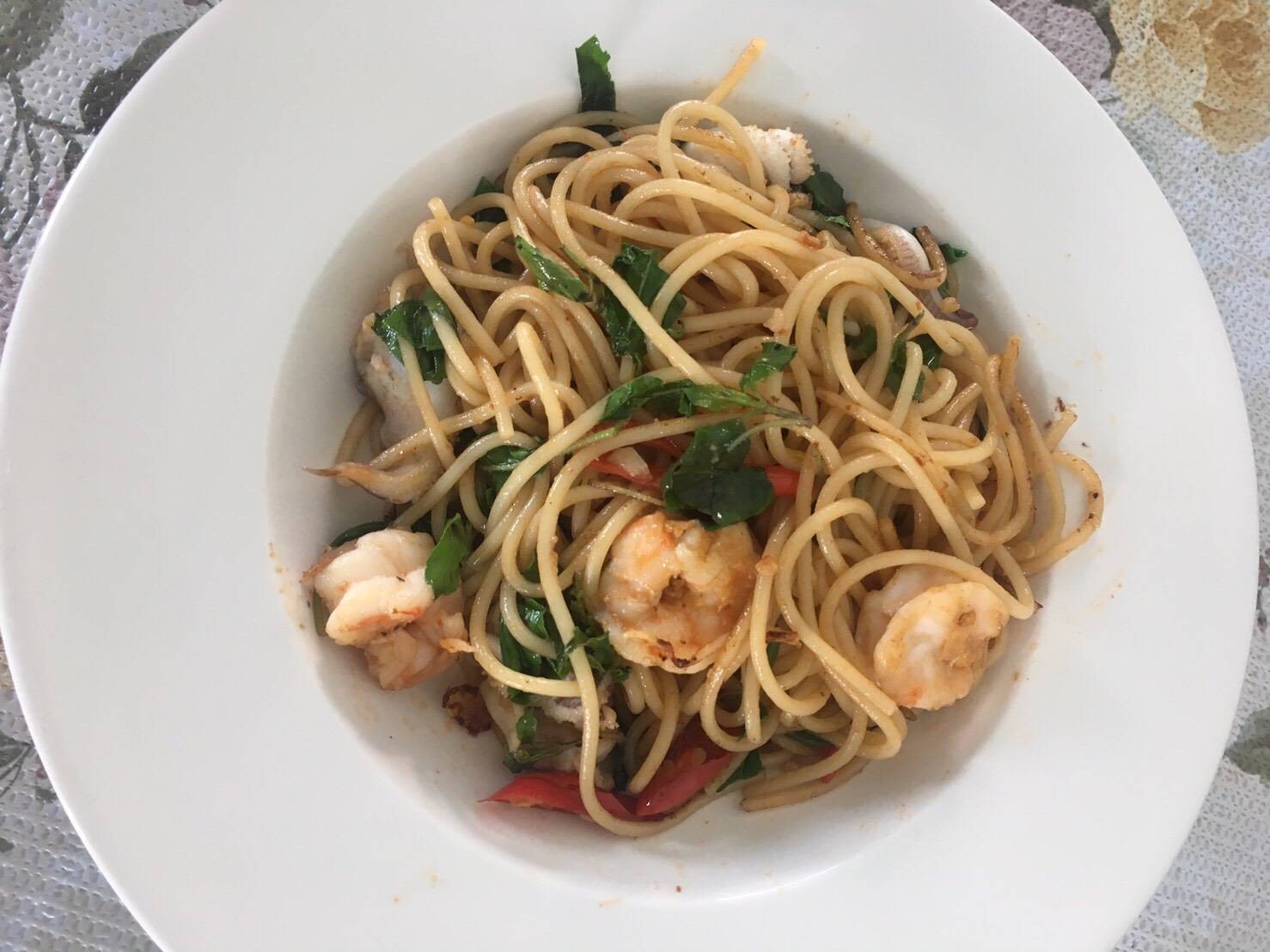 สปาเกตตี้ขี้เมาทะเล