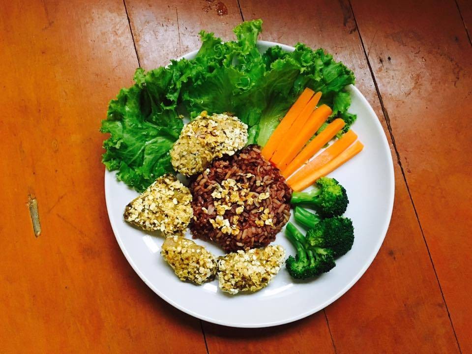 ไก่ย่างข้าวโอ๊ต